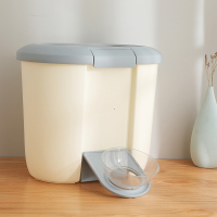 饮水机时光旧巷宠物狗狗立式自动不插电猫喝水喂水喂食器喂狗用品 储粮桶(灰色)