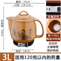 养生壶煎中医壶熬法耐(FANAI)电子壶陶瓷熬电砂锅全自动家用煲药罐子 3升神童+白陶瓷发热盘+鸣音