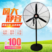 亿望(yiwang)750mm大型工业电风扇 食堂车间木工房强力落地牛角扇 大功率壁扇 500mm铝叶落地扇+长线