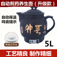 自动电煲中医壶熬锅法耐(FANAI)煎药锅壶煎药壶陶瓷熬药壶 5L白瓷不粘+鸣音提示适合药材250-350