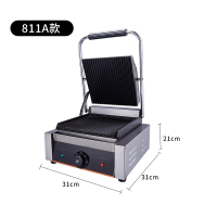 电热压板扒炉商用帕尼尼机双面纳丽雅(Naliya)煎牛排机牛扒炉煎三明治机烤鸭肠机 811A上下全纹路