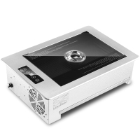 商用电烤炉烤肉店韩式电热纳丽雅(Naliya)无烟烧烤锅圆形方形纸上烤肉盘室内自助 方形上排式