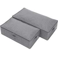 超薄扁平床底收纳箱布艺折叠特大加厚整理箱家用衣服储物箱