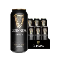 健力士(GUINNESS)啤酒 醇黑440ml*6听装爱尔兰进口