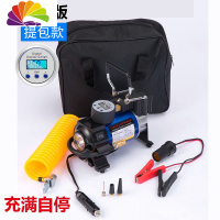 舒适主义车载充气泵 汽车用打气泵小轿车便携式轮胎随车加气棒多功能冲12v 30单缸数显表提包款