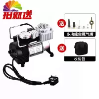 舒适主义220V家用双缸电动充气泵汽车轮胎篮球气柱袋打气筒游泳圈打气机 220v不锈钢体带保险丝