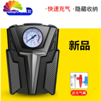舒适主义车载充气泵单双缸大功率12V点烟器电动便携式汽车用打气筒小轿车 新品黑金刚指针不带灯