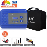 舒适主义车载充气泵车载打气泵新款数显充气泵12V小轿车数显多功能充气泵 蓝色手提包标准版