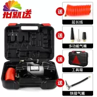 舒适主义家用220V双缸气泡袋电动高压充气泵小型轿车轮胎篮球游泳圈打气泵 220v双杠工具箱充气泵