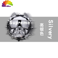 舒适主义潮牌恶霸法斗犬汽车空调出风口香薰个性车载香水摆件车饰礼品 亮银色