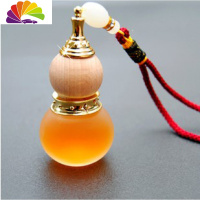 舒适主义10ML汽车挂件挂饰香水瓶空瓶 汽车香水挂饰 车载挂件 吊瓶分装瓶 橙色古龙味车用香水