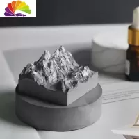 舒适主义车载雪山山峰香水香薰摆件汽车中控台装饰香氛车内饰新车礼品 雪山(无精油)车用香水