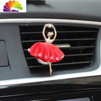 舒适主义汽车香水出风口可爱车载香水空调出风口香水创意天使车内装饰品女 红色天使一支装