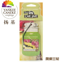 舒适主义SYK蜡烛汽车芳香片 车载挂饰精油 车用香水香薰 军绿色凤梨花香单片装