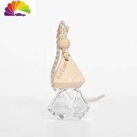 舒适主义汽车后视镜挂件车载香水瓶空瓶自装车用香水挂件车内吊坠除味 晶钻透明(空瓶)