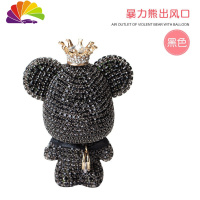 舒适主义车载香水香薰暴力熊汽车空调出风口车内装饰用品扩香摆件车饰 暴力熊黑色