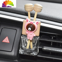 舒适主义可爱车载空调香水夹汽车出风口液体香水卡通装饰车内创意小饰品女 风口夹粉色小猪车用香水
