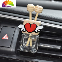 舒适主义可爱车载空调香水夹汽车出风口液体香水卡通装饰车内创意小饰品女 风口夹翅膀心型车用香水