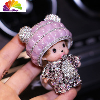 舒适主义卡通奇奇汽车空调出风口装饰车载香水夹内饰品香片夹香薰女 出风口香芋紫