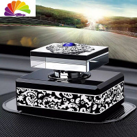 舒适主义车载香水摆件汽车香水座男士女车内车用装饰品古龙淡香熏 龙纹雕花蓝宝石款/配3瓶香水