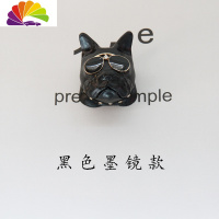舒适主义斗牛犬车载香水空调出风口夹创意法斗汽车装饰品车内装摆件饰香薰 黑色黑色法斗