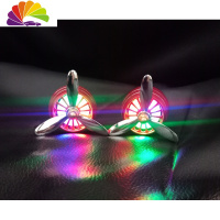 舒适主义空军一号二2号三3号汽车载出风口香水香薰小风扇旋转香氛车内装饰 红色升级版一对装(送8只香片)车用香水