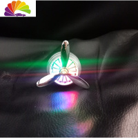 舒适主义空军一号二2号三3号汽车载出风口香水香薰小风扇旋转香氛车内装饰 银色升级版(送1只香片)车用香水