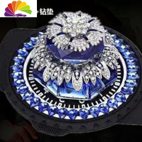 舒适主义网红汽车香水摆件宝马奔驰路虎奥迪别克车载车内饰品男女 蓝色妖姬+钻垫车用香水