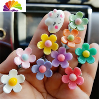 舒适主义汽车空调出风口香水夹女士可爱小雏菊车载香薰夹创意车内装饰用品 无香小雏菊小云10件车用香水