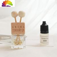 舒适主义创意卡通车载空调出风口香水夹可爱小清新汽车车用风口香水瓶香薰 简约-星菊瓶车用香水