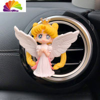 舒适主义车载香水 汽车出风口卡通可爱美少女香薰装饰淡香车用香片 许愿美少女出风口