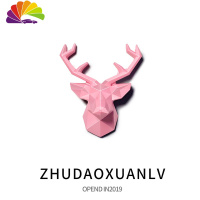 舒适主义圣诞麋鹿车载香水香薰汽车出风口香水扩香石车内空调装饰摆件淡香 麋鹿出风口香水-粉色