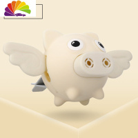 舒适主义车载香水小飞猪香薰可爱汽车用品创意摆件饰品淡香7YPjV6ZB0e 米白色