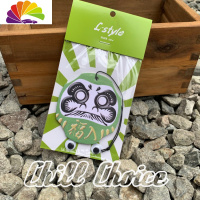 舒适主义Lstyle原创达摩汽车香片车用挂件摆件挂饰车载香水香薰除异味固体 一刀入魂(绿)