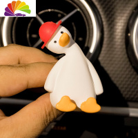 舒适主义车载香水香薰空调出风口香氛汽车加油鸭扩香石车内装饰可爱女创意 加油红帽鸭[歪脖子]