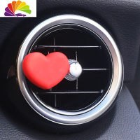 舒适主义可爱卡通汽车出风口香水夹小白兔情书爱心车载香薰车内扩香石女 01手绘红爱心出风口(香薰)车用香水