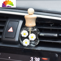 舒适主义汽车香水瓶摆件车内空调出风口香水夹精油瓶车载车用香水空瓶除味 苹果型香水瓶风口夹小雏菊