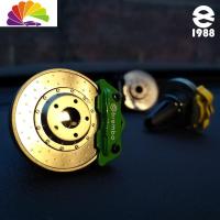 舒适主义汽车刹车盘出风口车载香水空调口卡钳香夹装饰男个性创意香薰摆件 绿色