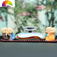 舒适主义车载淡香男女车内饰品香水座式车用汽车车上专用摆件古龙专享 星辉银色古龙-四个和尚车用香水