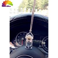 舒适主义小雏菊汽车香水挂件除异味车载植物精油挂式车内用香薰精油后视镜 单个银绳雏菊挂件+液车用香水