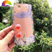 舒适主义韩国 车载香水可爱屁桃空调出风口卡通汽车摆件香薰 红色补充液茉莉花香