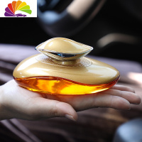 舒适主义汽车香薰车载香水座式淡香车内饰品摆件车上车用古龙香除异味 金色/[古龙味&]‖法国曼式