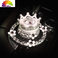 舒适主义镶钻汽车香水车内饰品摆件车载香水挂件出风口装饰抖音同款女 雏菊香水果白+雏菊钻石垫