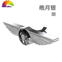 舒适主义汽车用品汽车香水车载出风口香薰车内淡香氛车内除味固体香膏 飞鹰一号银色[带两片香薰]车用香水
