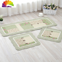 舒适主义棉绗缝布艺汽车垫子汽车坐垫座垫三件套也为椅垫50*50四季通用 绿漫蝴蝶结(汽车三件套)