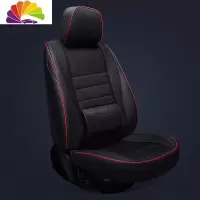 舒适主义汽车坐垫四季全包冬季亚麻斯柯达明锐速派昕锐晶锐科迪亚克车座套 标准版-炫酷黑