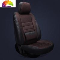 舒适主义汽车坐垫四季全包冬季亚麻斯柯达明锐速派昕锐晶锐科迪亚克车座套 标准版-黑咖色