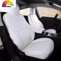 舒适主义特斯拉Model3坐垫全包2019款Model X座椅套Model S汽车座套专用 原车纹路款-白色