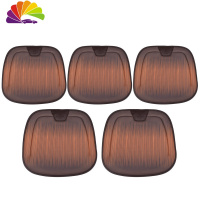 舒适主义汽车坐垫乳胶单个屁屁垫四季通用单片后排车座垫子三件套果冻女神 渐变咖棕色[前后五座]