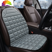 舒适主义汽车加热坐垫车载座椅垫电热暖靠垫单片褥子通用冬季车用12V座垫 普通款单座-灰色(不带滴胶)